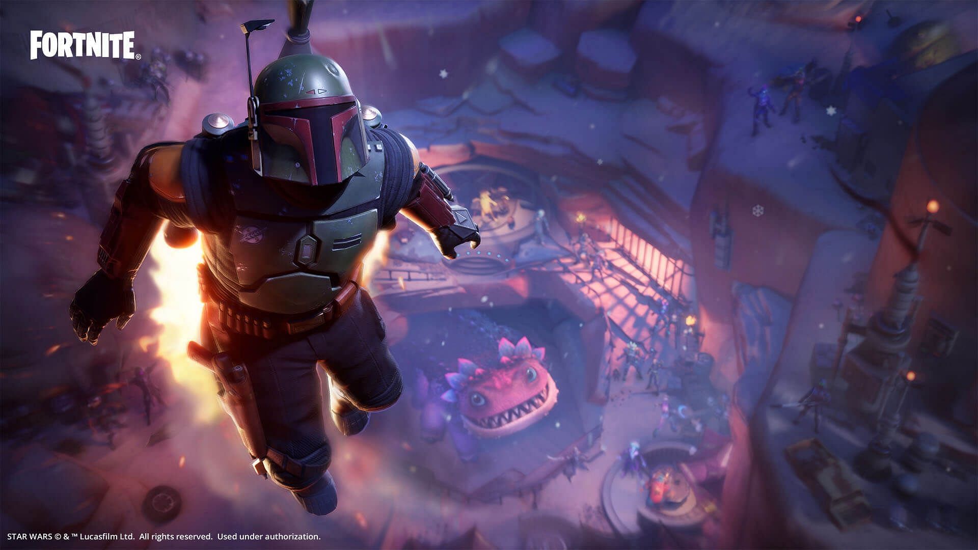 Soar through the air and rain down death from above (Image via Epic Games)